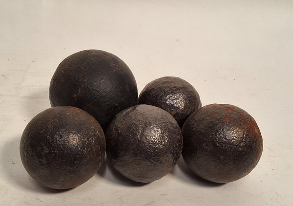Lot 1276 - CAST IRON BALLS