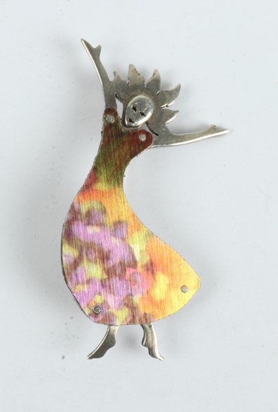 Lot 1041 - SILVER BROOCH