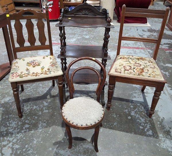 Lot 208 - CHAIRS AND WHAT NOT
