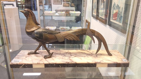 Lot 1068 - SPELTER PHEASANT