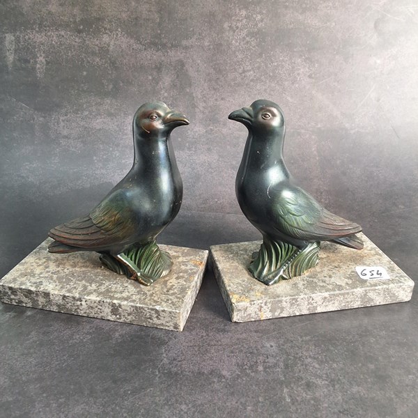 Lot 1190 - SPELTER BOOKENDS