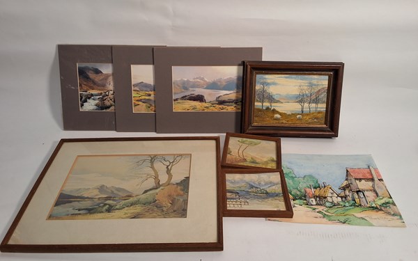 Lot 1361 - WATERCOLOURS