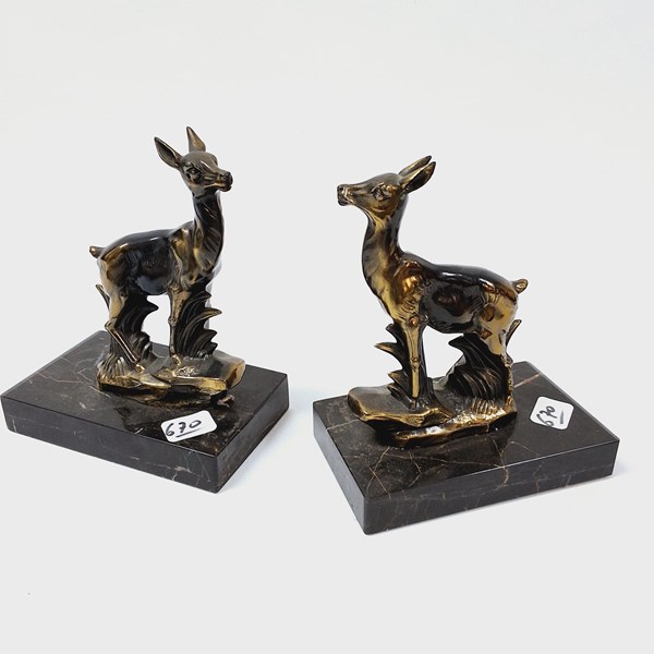 Lot 1213 - SPELTER BOOKENDS