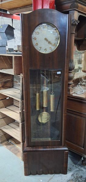 Lot 172 - ART DECO LONG CASE CLOCK