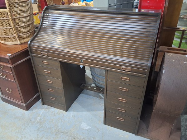 Lot 294 - ROLL TOP DESK