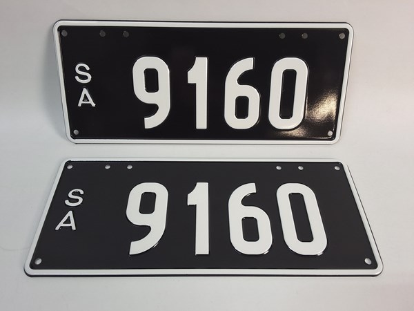 Lot 35 - NUMERIC NUMBER PLATES