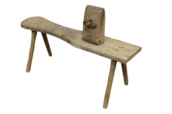Lot 64 - SADDLE MAKERS BENCH