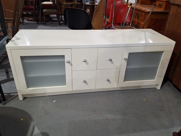 Lot 253 - WHITE SIDEBOARD