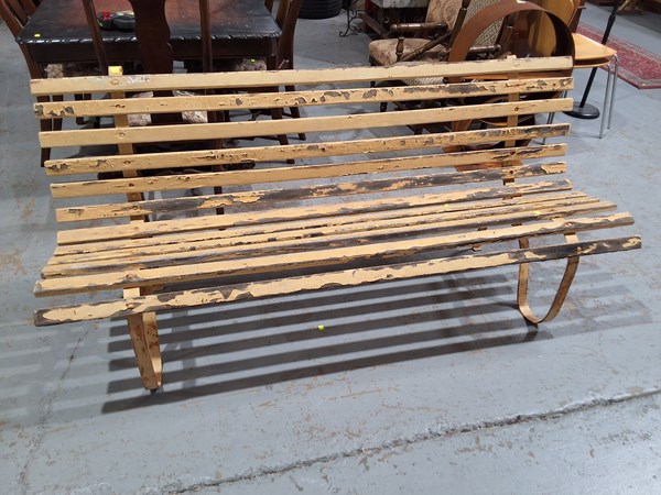 Lot 357 - GARDEN BENCH