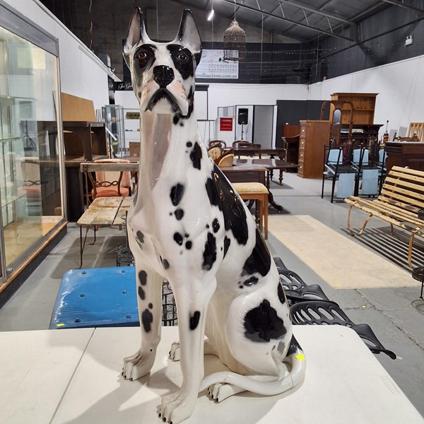 Lot 1103 - GREAT DANE STATUE