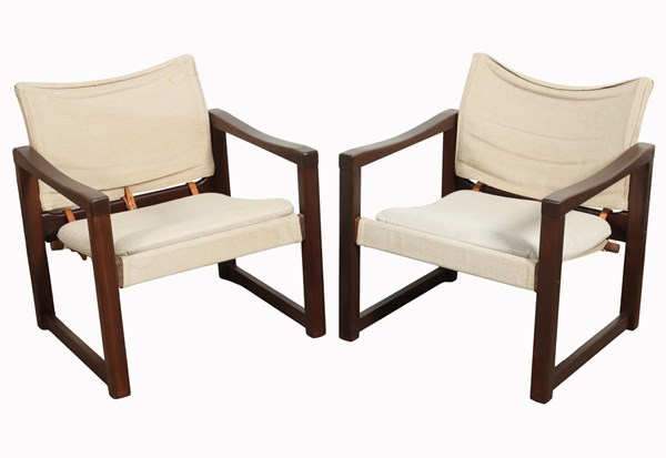 Lot 165 - PAIR OF DIANA SAFARI CHAIRS
