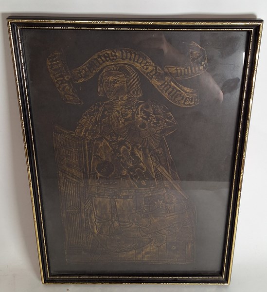 Lot 1113 - BRASS RUBBING