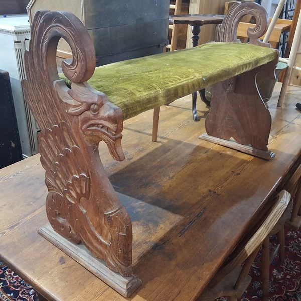Lot 235 - PIANO STOOL