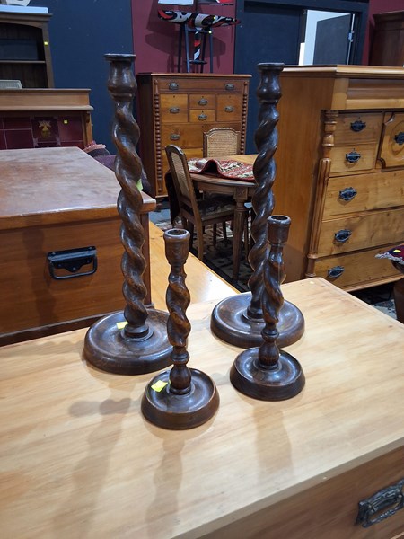 Lot 202 - CANDLESTICKS