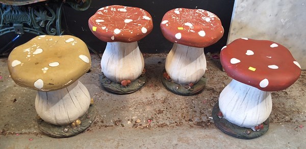 Lot 507 - KIDS MUSHROOM STOOLS