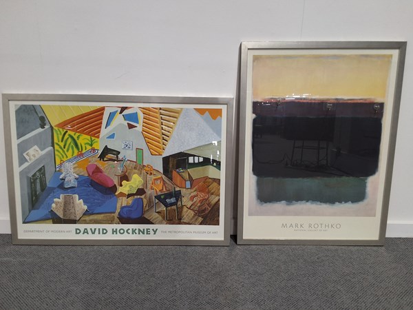 Lot 5 - TWO FRAMED ART POSTERS