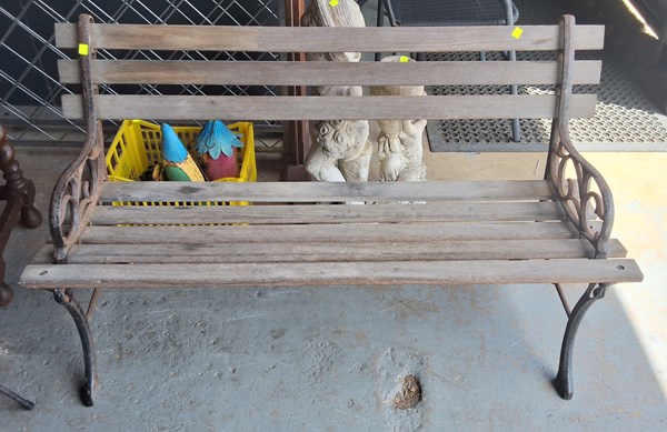 Lot 474 - GARDEN BENCH