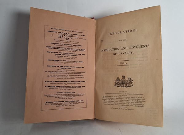 Lot 1299 - VINTAGE CAVALRY REGULATIONS