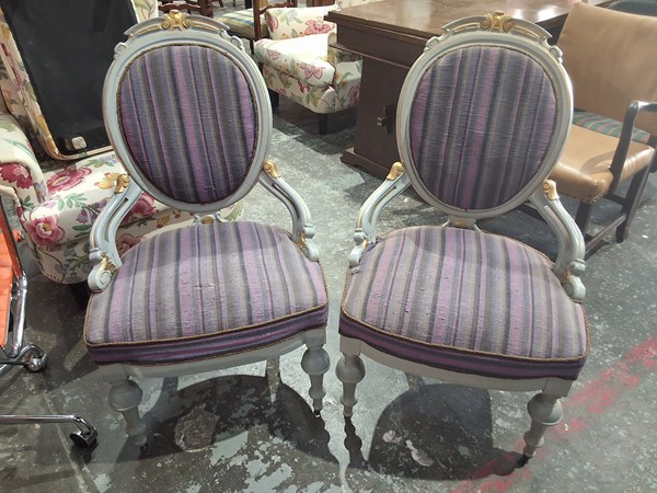 Lot 257 - PARLOUR CHAIRS