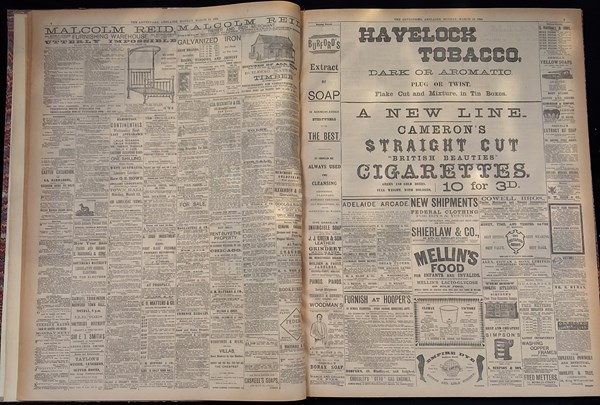 Lot 1404 - THE SA ADVERTISER 1894.