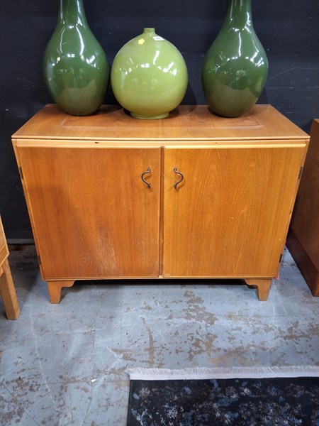 Lot 424 - RECORD CUPBOARD