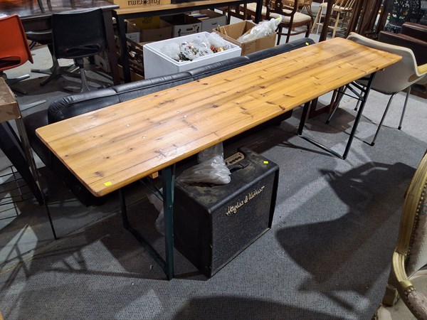 Lot 343 - TRESTLE TABLE