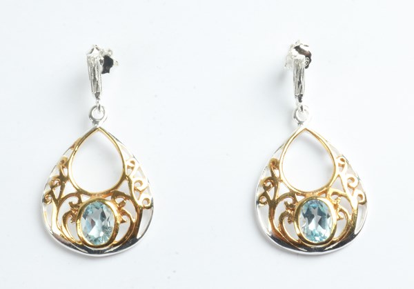 Lot 1026 - SILVER EARRINGS