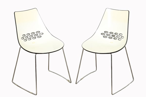 Lot 204 - PAIR OF MODEL JAM CHAIRS