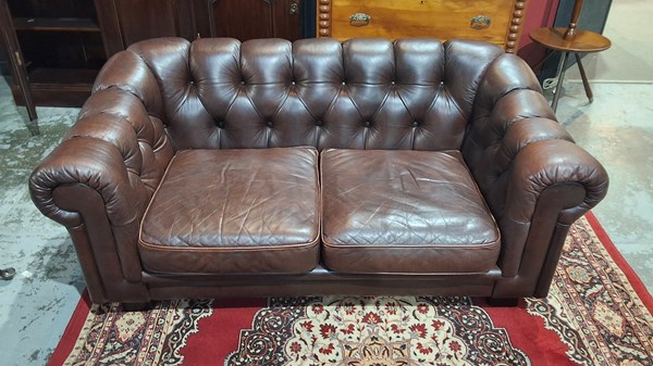 Lot 238 - CHESTERFIELD SETTEE
