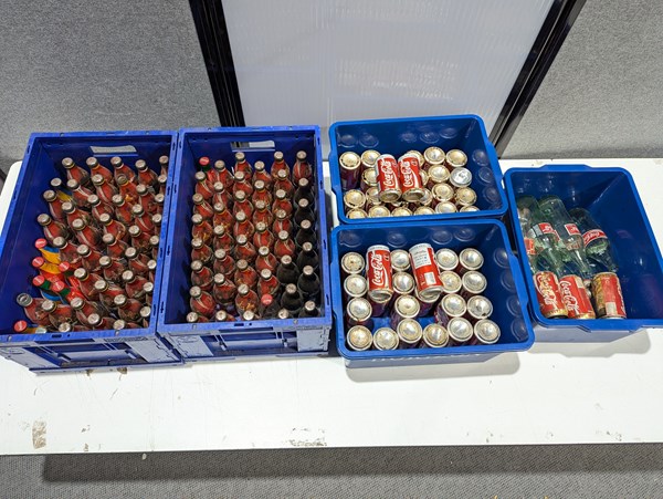 Lot 290 - BOTTLES AND CANS