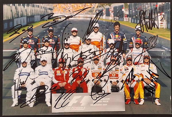 Lot 1221 - FORMULA 1 DRIVERS, MELBOURNE 2009