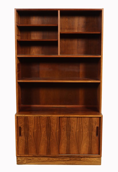 Lot 80 - ROSEWOOD BOOKSHELF CABINET
