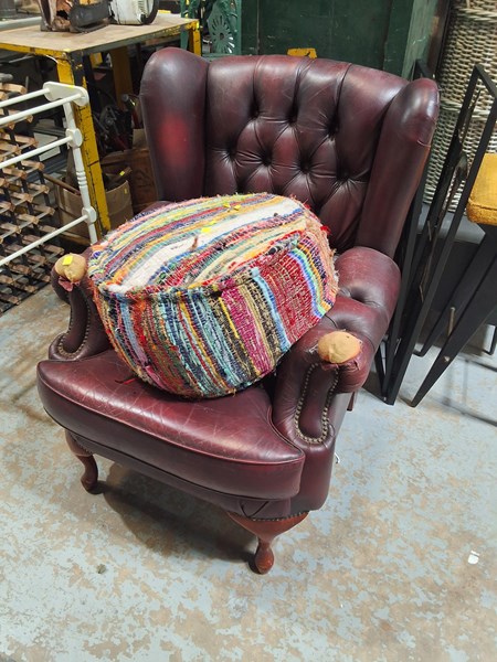 Lot 239 - CHAIR AND STOOL