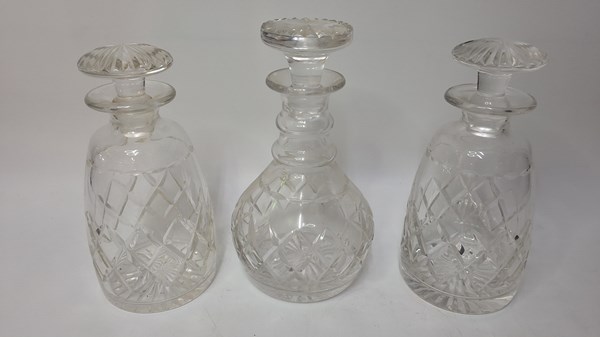 Lot 1317 - CRYSTAL DECANTERS