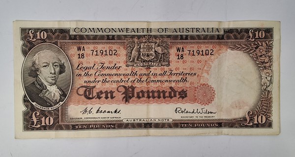 Lot 1049 - BANKNOTE Australian COA £10