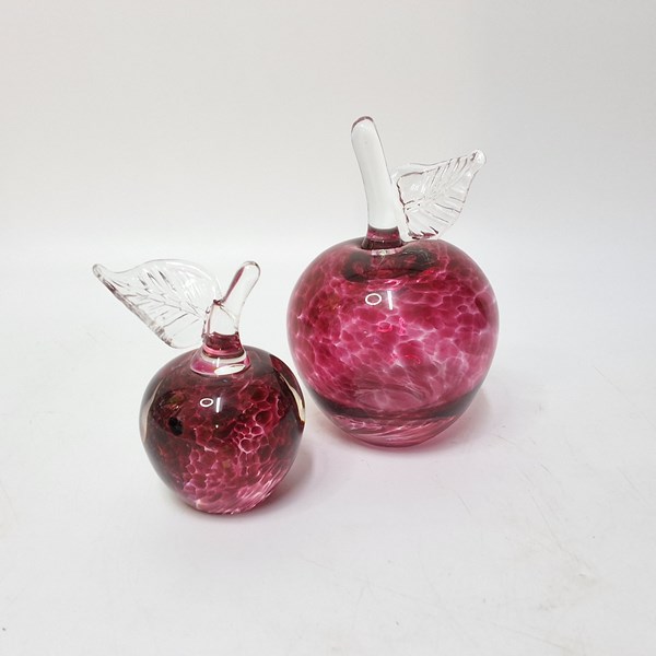 Lot 1297 - GLASS APPLES
