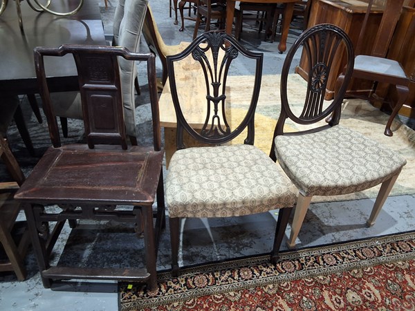 Lot 141 - THREE PARLOUR CHAIRS