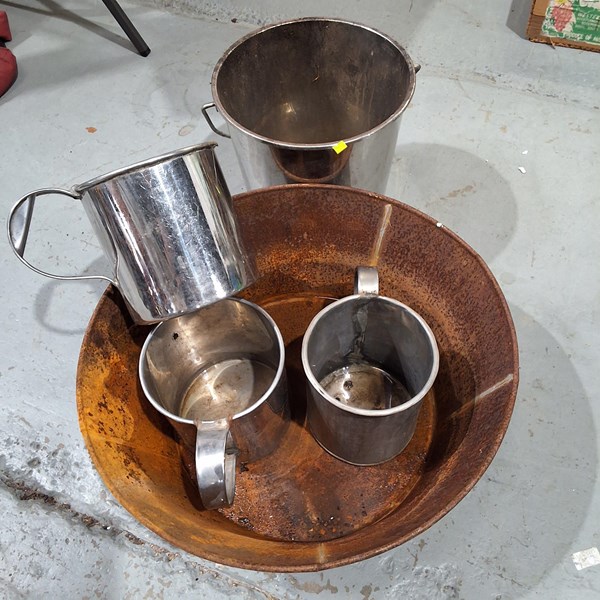 Lot 233 - STAINLESS POTS