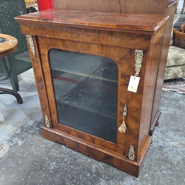 Lot 33 - WALNUT PIER CABINET