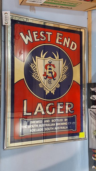 Lot 1222 - ADVERTISING MIRROR