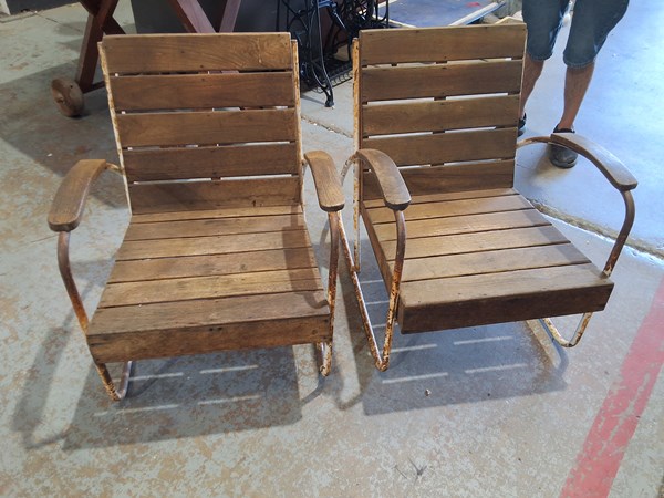 Lot 359 - PATIO ARM CHAIRS