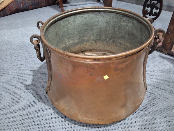 Lot 255 - COPPER FIREWOOD TUB