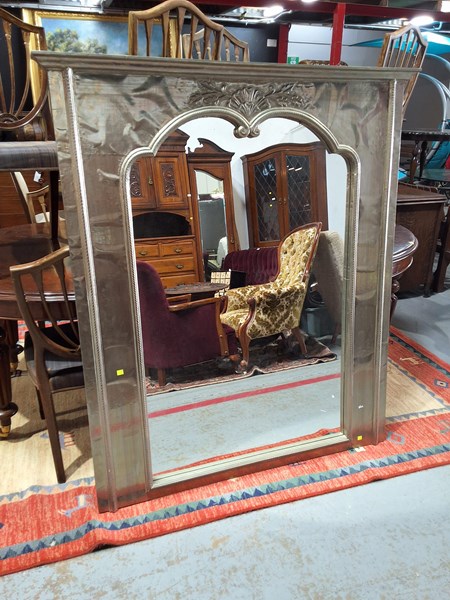 Lot 325 - OVERMANTEL MIRROR