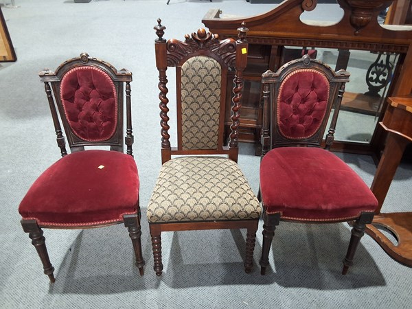 Lot 267 - THREE PARLOUR CHAIRS