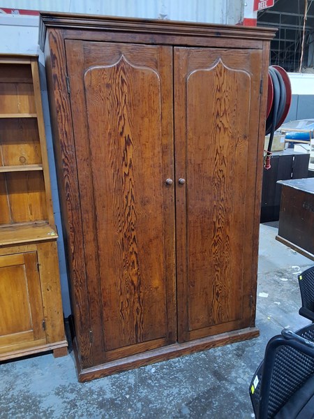 Lot 121 - RED PINE WARDROBE