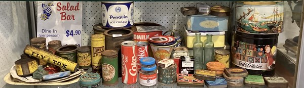 Lot 1403 - VINTAGE TINS & PACKAGING