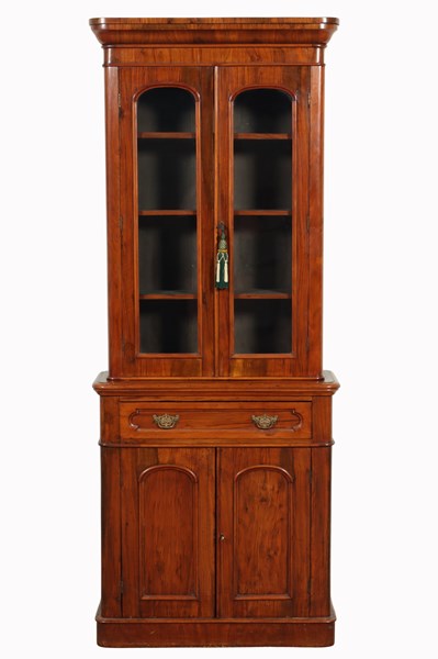 Lot 123 - ROSEWOOD BOOKCASE