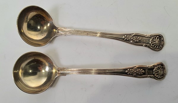 Lot 1066 - SILVER LADLES