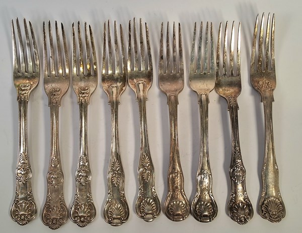 Lot 1094 - SILVER FLATWARE