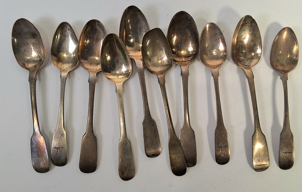 Lot 1090 - SILVER FLATWARE